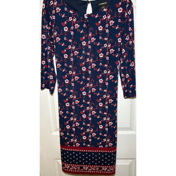 Liz Claiborne floral print dress size large - Picture 2 of 4